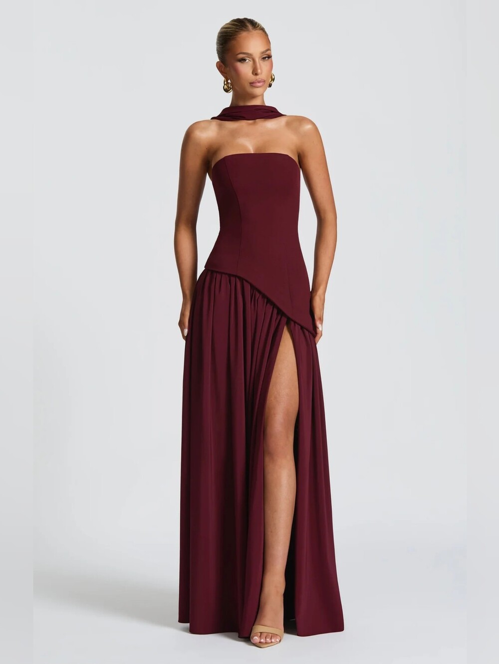 Vestido largo Maliyah - Lacado Cereza Babyboo NWT $200